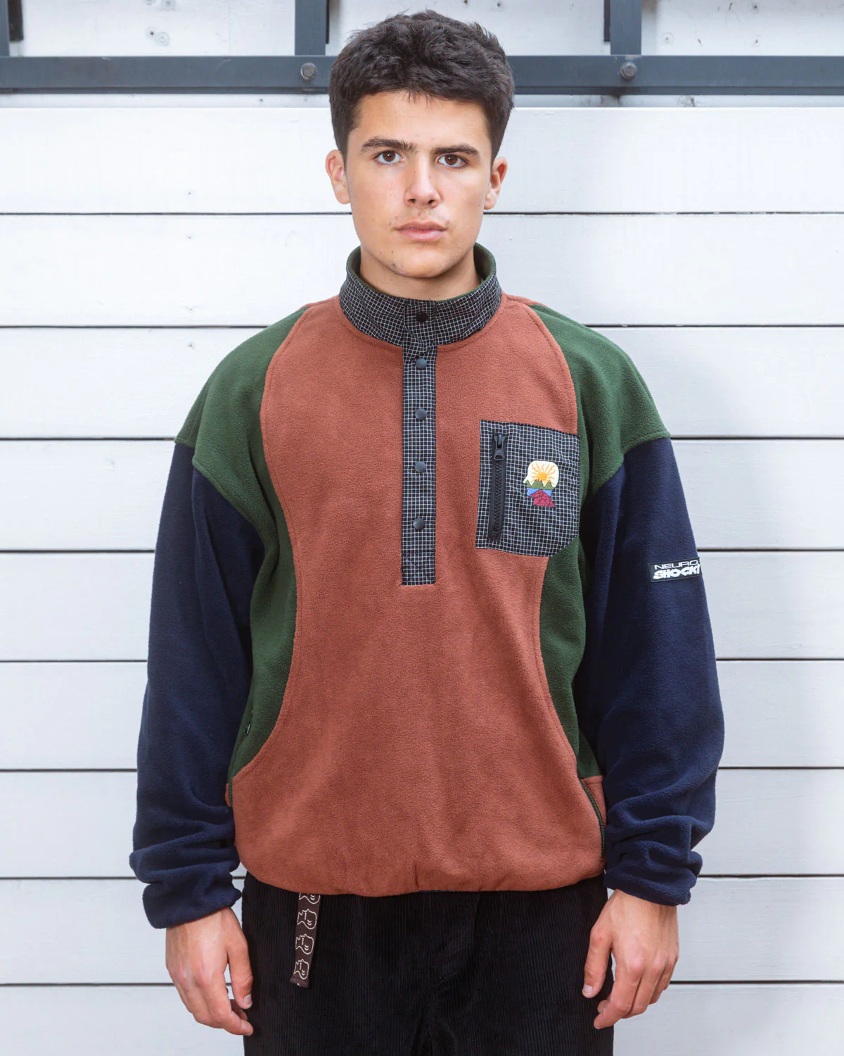 Brain Dead Equipment Ripstop Pullover Fleece Jacket - Navy - Image 2
