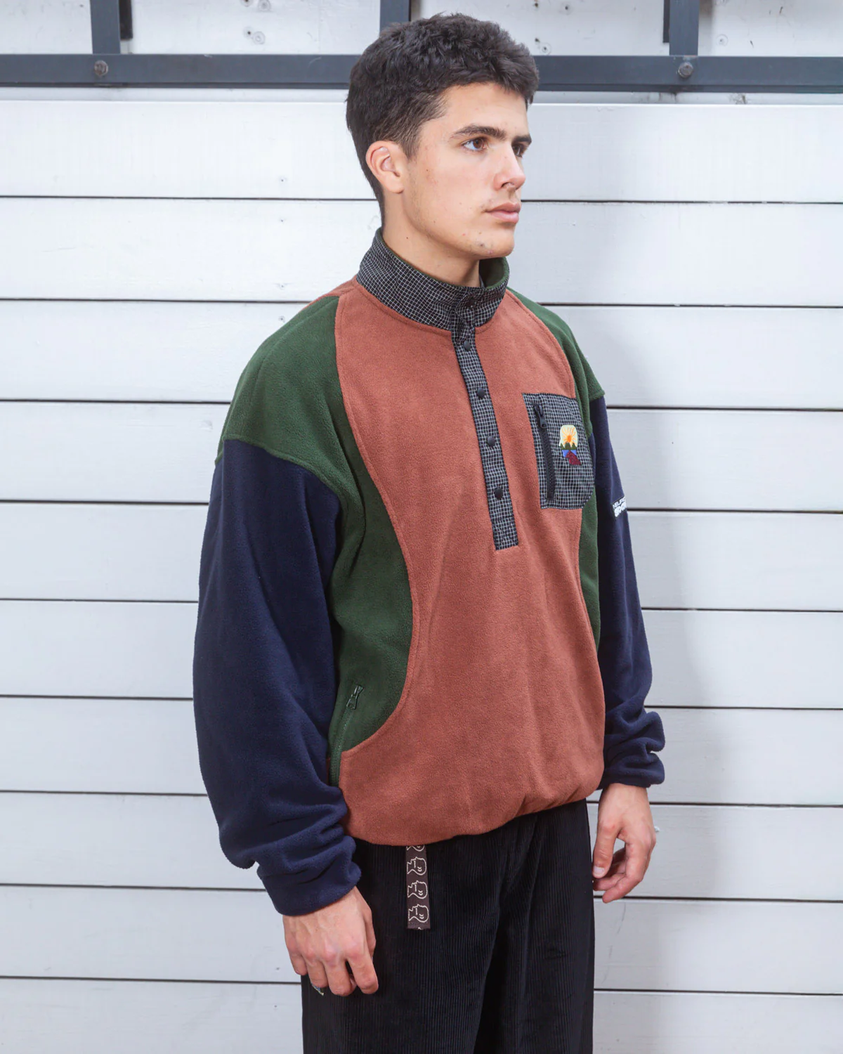 Brain Dead Equipment Ripstop Pullover Fleece Jacket - Navy - Image 9