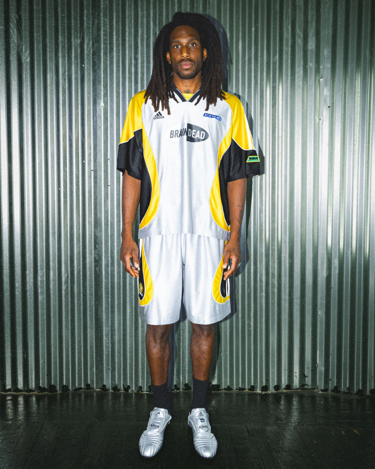Brain Dead x adidas Shorts - Silver - Image 2