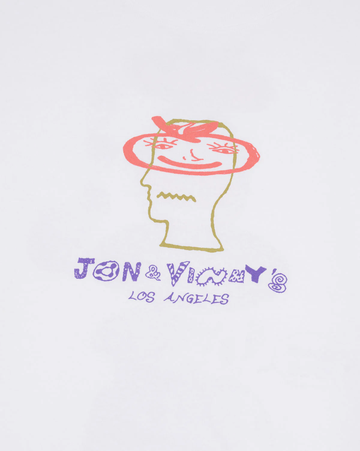 Brain Dead x Jon & Vinny's T-shirt - White - Image 3