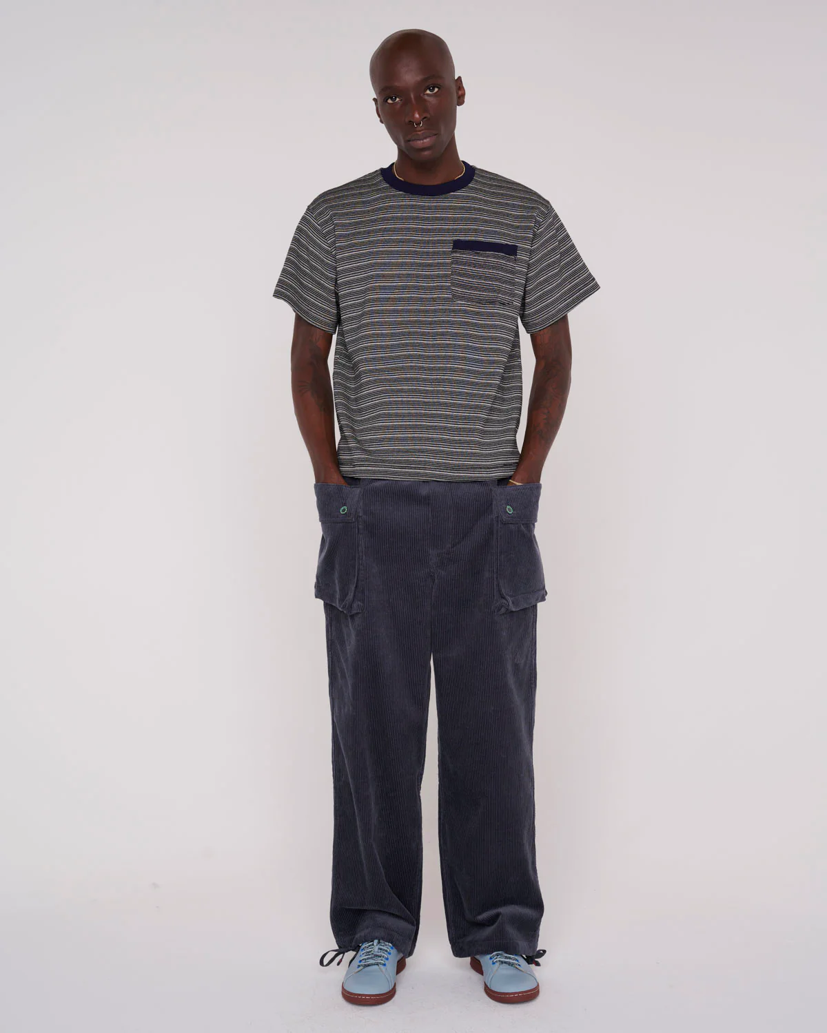 Cord P44 Jungle Pant - Grey Blue - Image 7