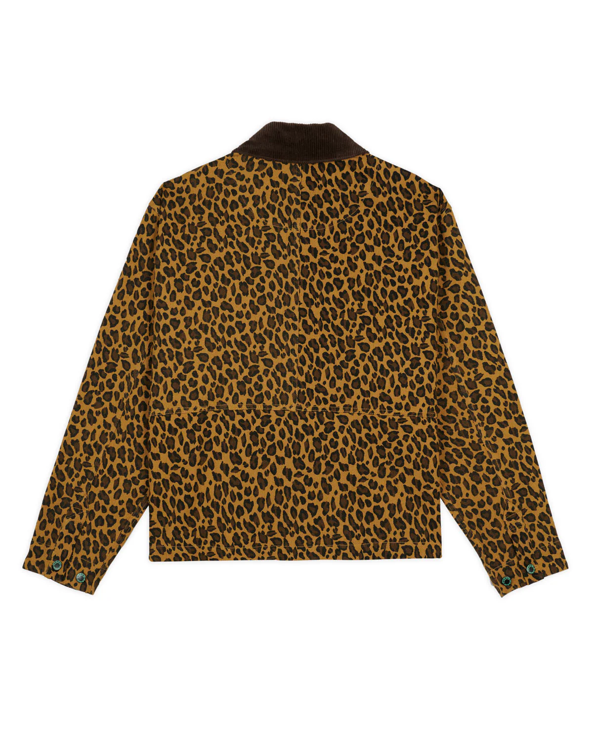 Cropped Chore Jacket - Leopard - Image 3