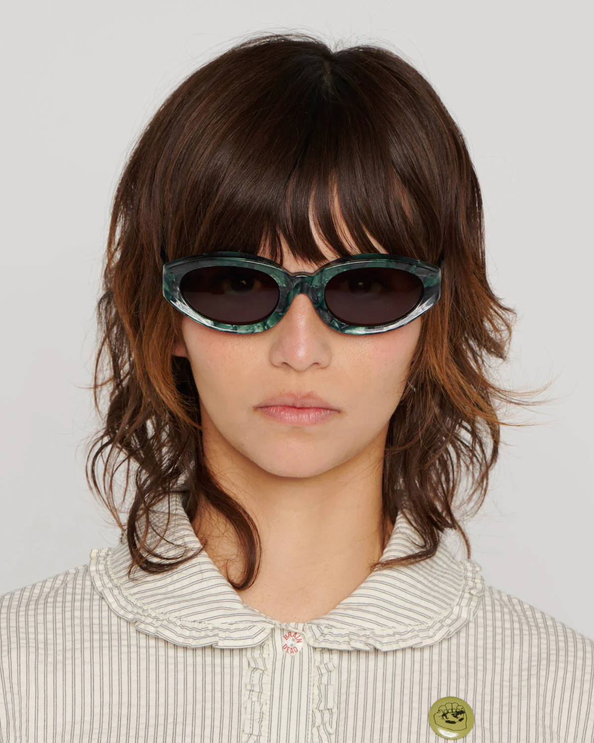 Shyne Post Modern Primitive Eye Protection - Green Pearl - Image 3