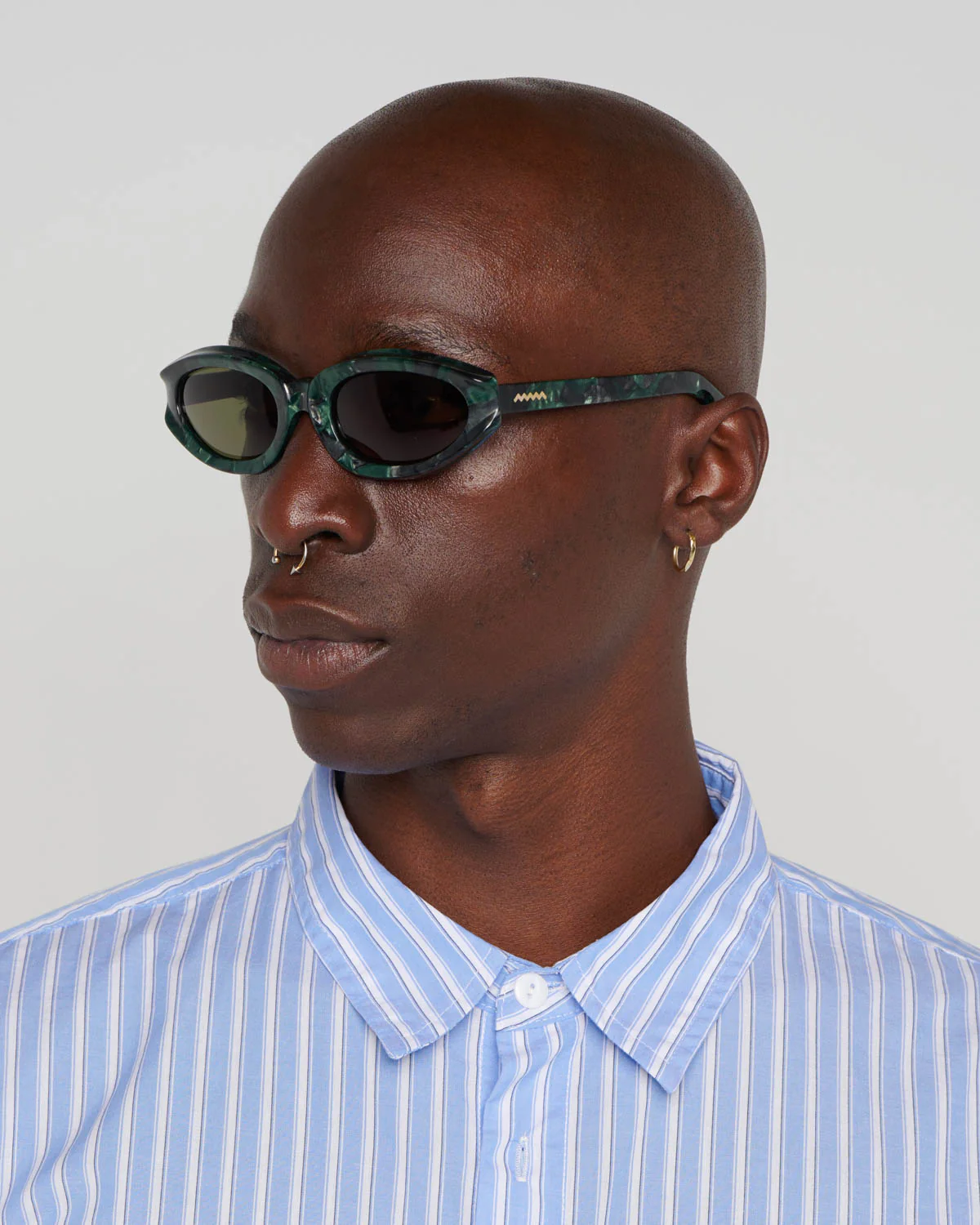 Shyne Post Modern Primitive Eye Protection - Green Pearl - Image 4