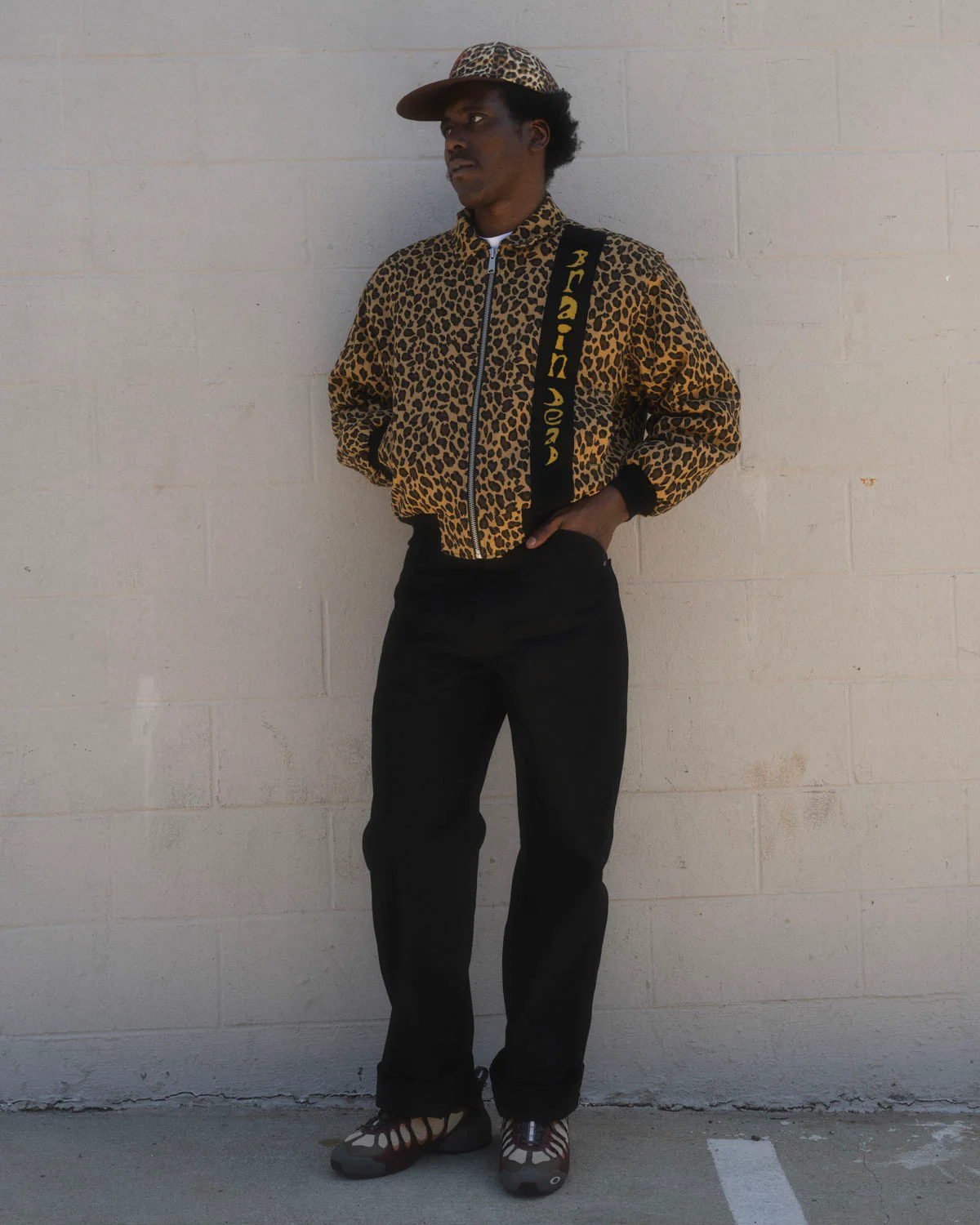 Twill Flight Jacket - Leopard - Image 5