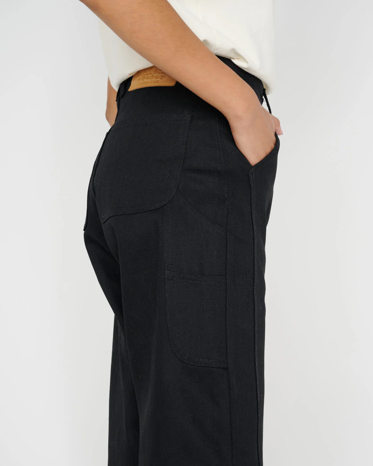 Type 02 13.2oz Selvedge Denim - Solid Black - Image 14