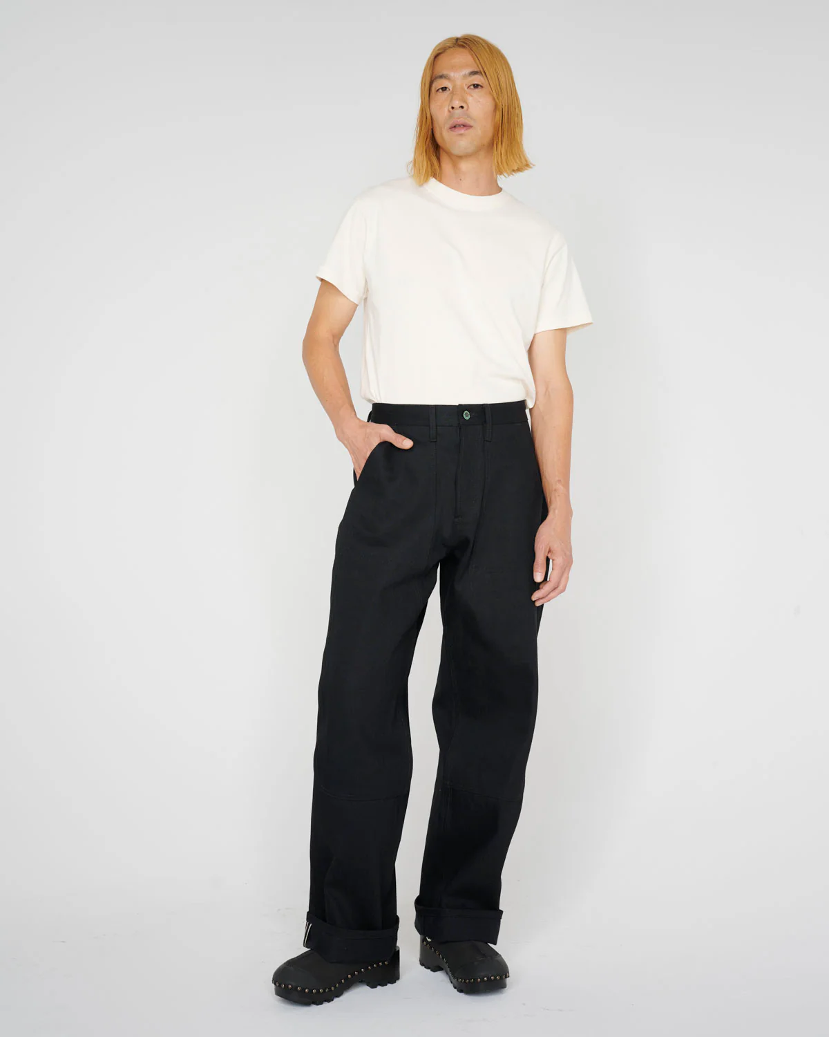 Type 02 13.2oz Selvedge Denim - Solid Black - Image 7