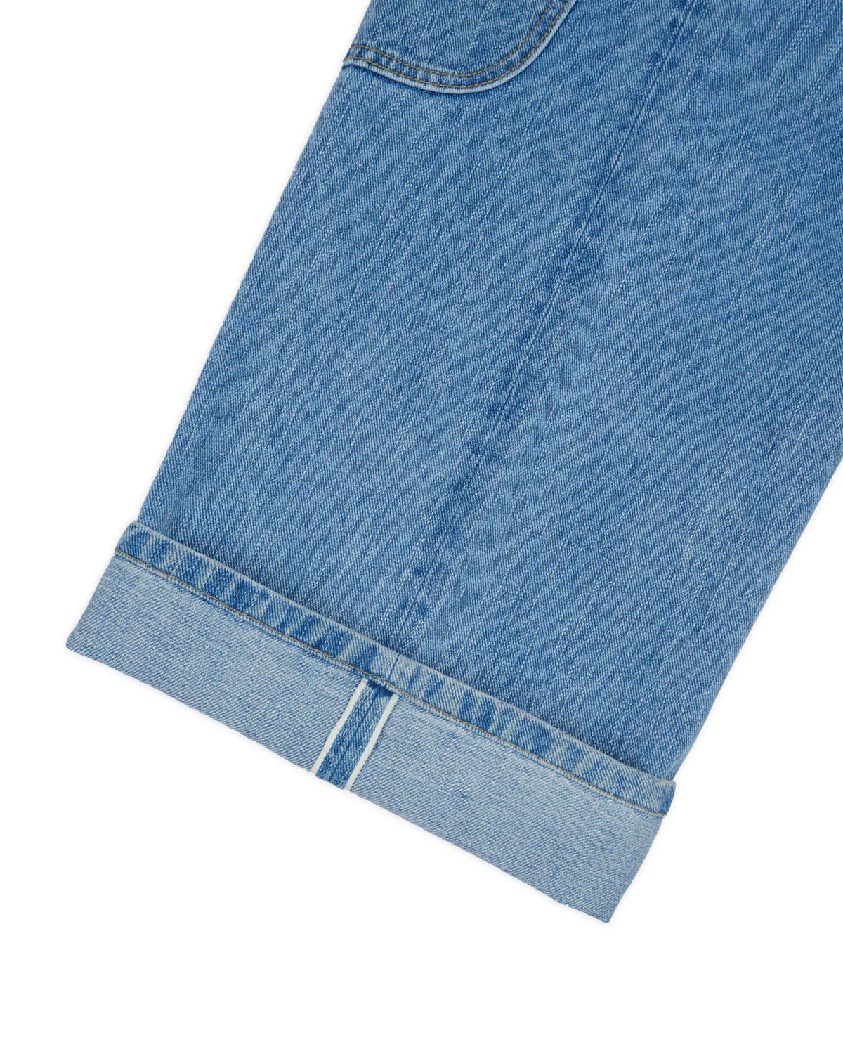 Type 02 14.1oz Selvedge Denim Pant - Washed Indigo - Image 4